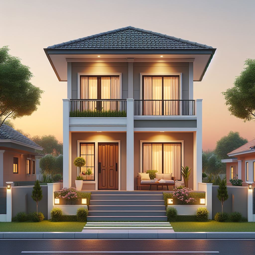 double story small house design