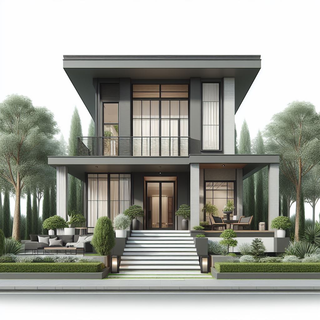 simple modern mansion design