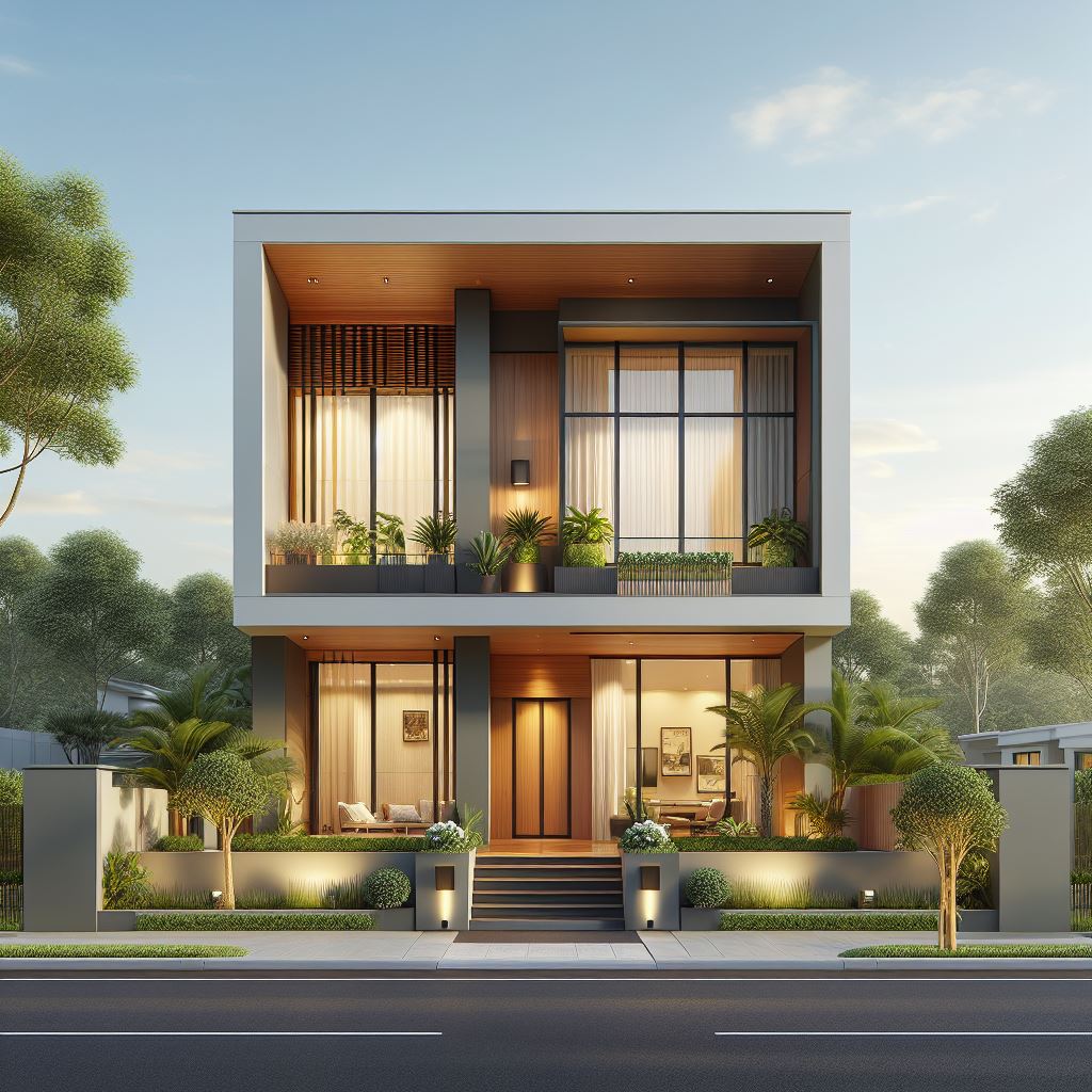 simple modern mansion design